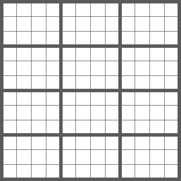 Sudoku 12x12 - Difícil 