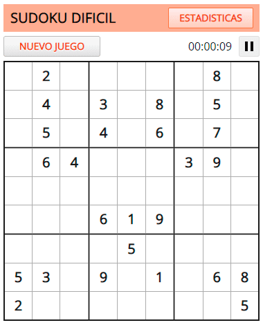 Sudoku - Difícil 