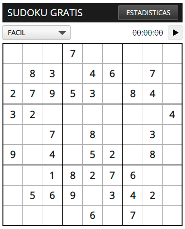 Jugar Sudoku gratis