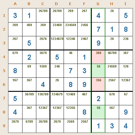 Sudoku: Par desnudo