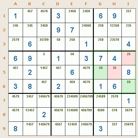 Sudoku: Par desnudo