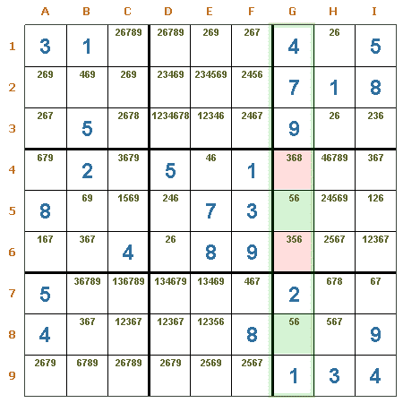 Sudoku: Par desnudo